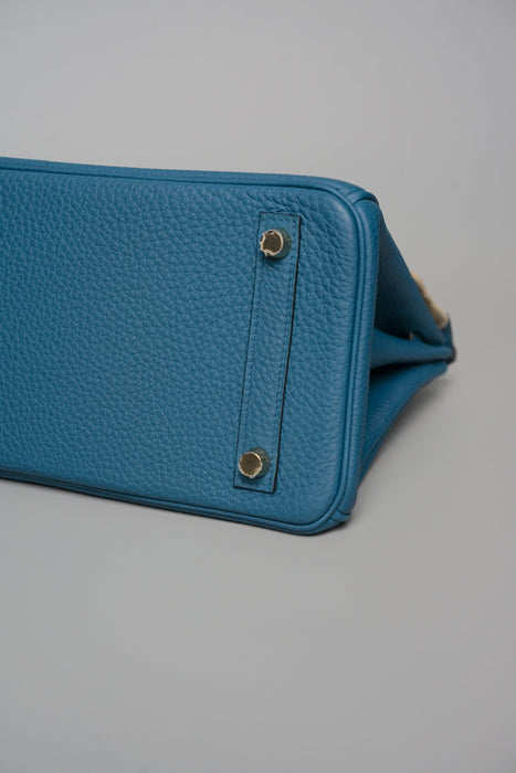 Hermes Birkin 25 in Bleu Colvert Togo Ghw (Brand New)