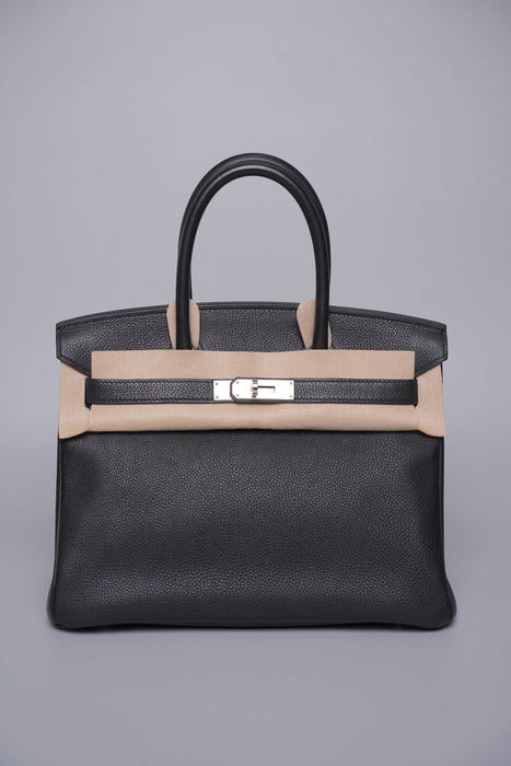 Hermes Birkin 30 in Noir Togo Phw