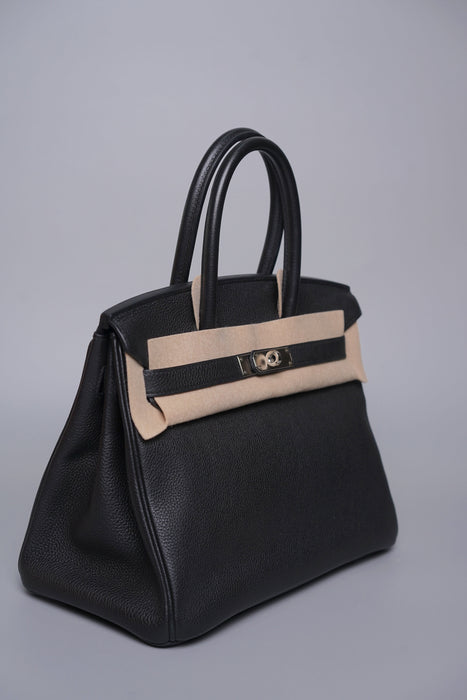 Hermes Birkin 30 in Noir Togo Phw