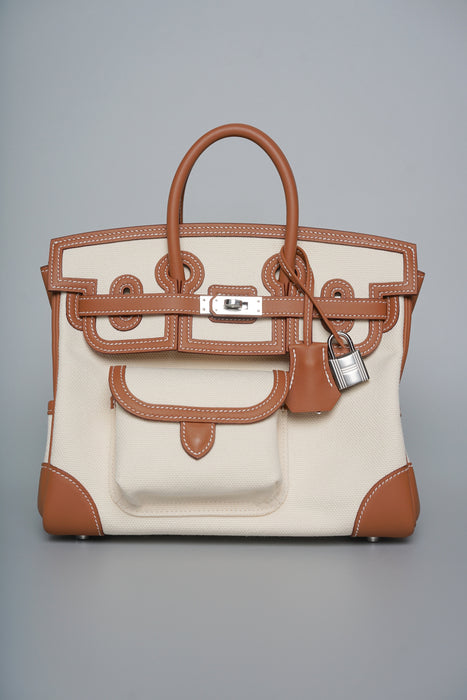 Hermes Birkin 25 Cargo in Vanilla/Gold Phw (Brand New)