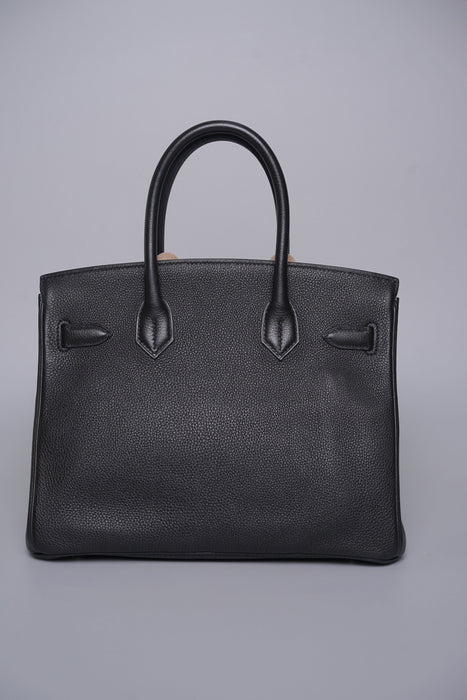 Hermes Birkin 30 in Noir Togo Phw