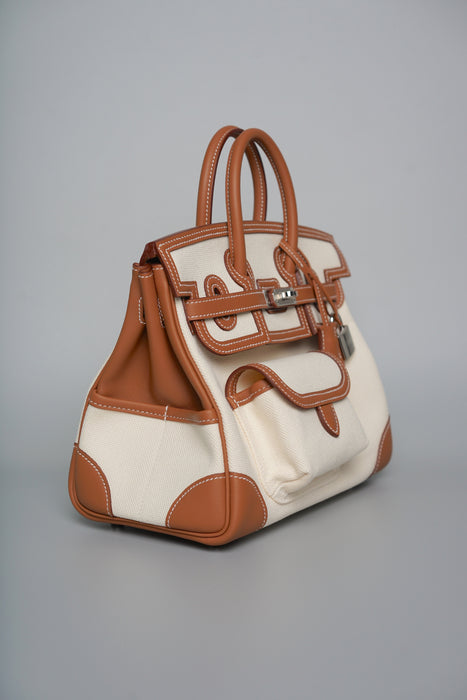 Hermes Birkin 25 Cargo in Vanilla/Gold Phw (Brand New)