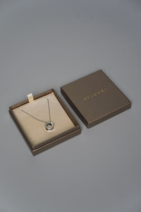 Bvlgari Necklace in Silver and Black