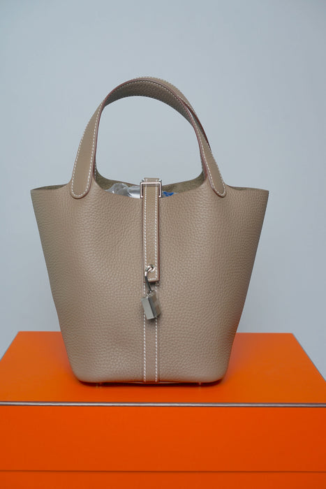 Hermes Picotin 18 in Etoupe Phw (Brand New)