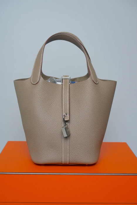 Hermes Picotin 18 in Etoupe Phw (Brand New)