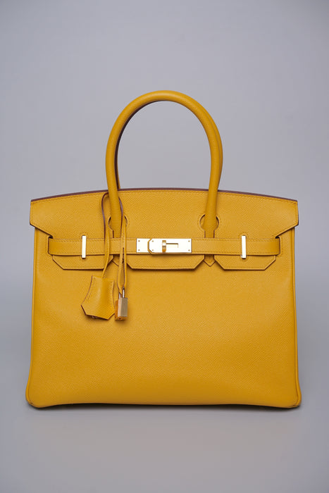Hermes Birkin 30 in Jaune Ambre Epsom Ghw (Brand New)