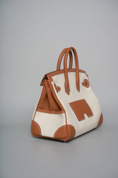 Hermes Birkin 25 Cargo in Vanilla/Gold Phw (Brand New)