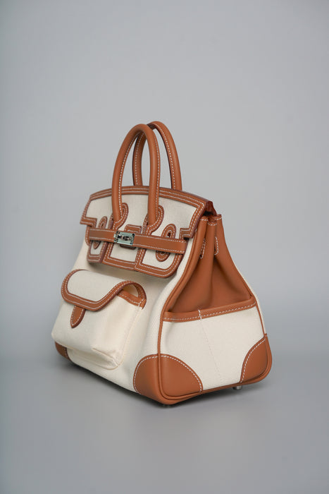 Hermes Birkin 25 Cargo in Vanilla/Gold Phw (Brand New)