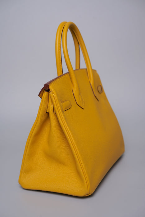 Hermes Birkin 30 in Jaune Ambre Epsom Ghw (Brand New)