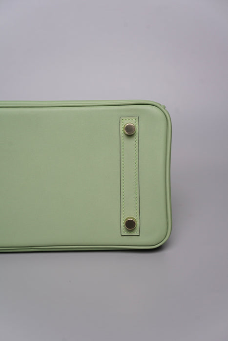 Hermes Birkin 25 in Vert Criquet Swift Ghw (Brand New)