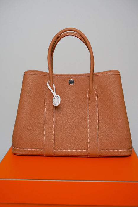 Hermes Garden Party 30 in Gold Phw (Brand New)