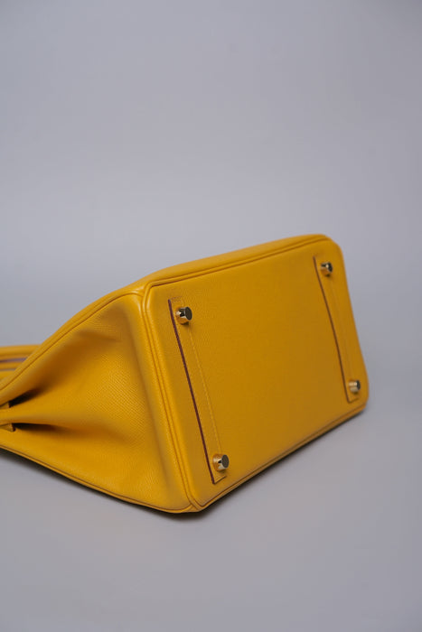 Hermes Birkin 30 in Jaune Ambre Epsom Ghw (Brand New)