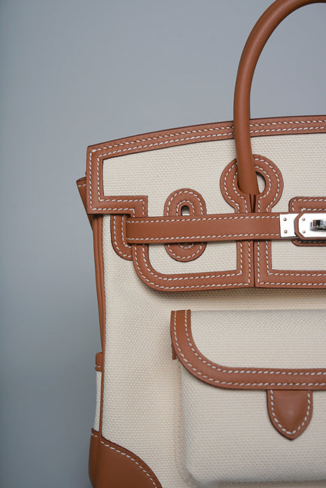 Hermes Birkin 25 Cargo in Vanilla/Gold Phw (Brand New)
