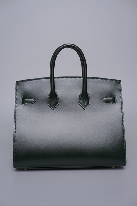 Hermes Birkin 25 Sellier in Vert Fonce Box Ghw