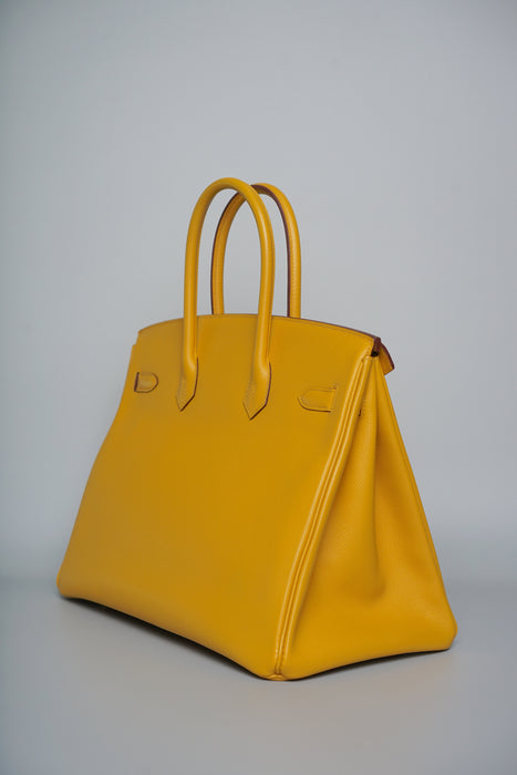 Hermes Birkin 35 in Jaune Ambre Epsom Ghw