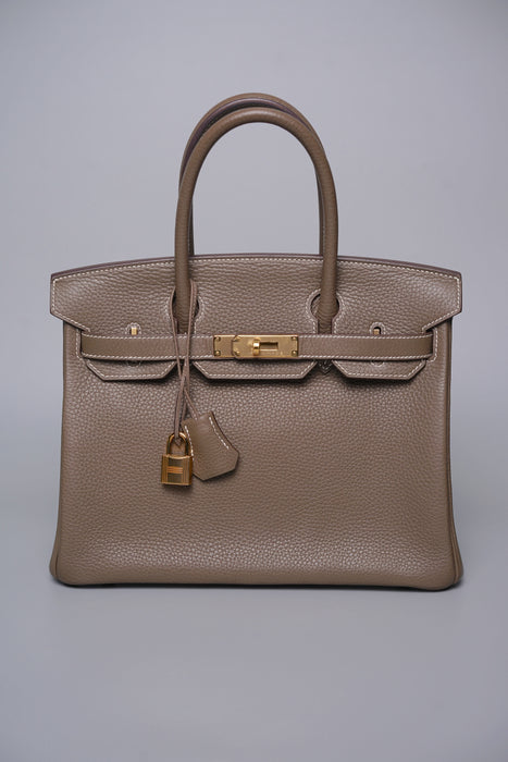 Hermes Birkin 30 in Etoupe Togo Ghw