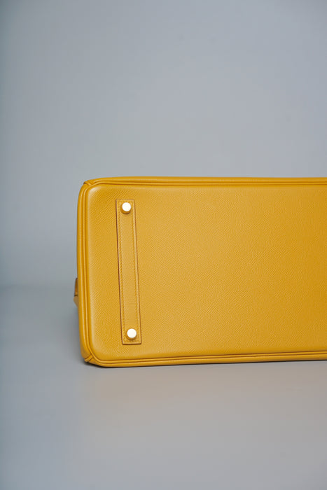 Hermes Birkin 35 in Jaune Ambre Epsom Ghw