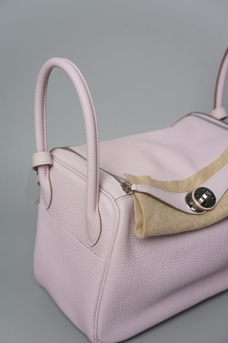 Hermes Lindy 26 in Mauve Pale Verso Nata Phw (Brand New)