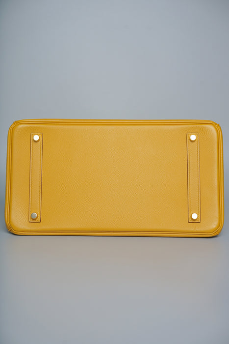 Hermes Birkin 35 in Jaune Ambre Epsom Ghw