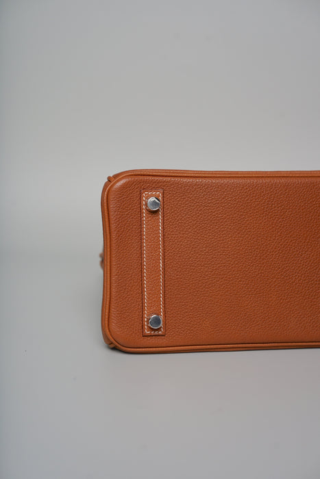 Hermes Birkin 25 in Fauve Barenia Phw