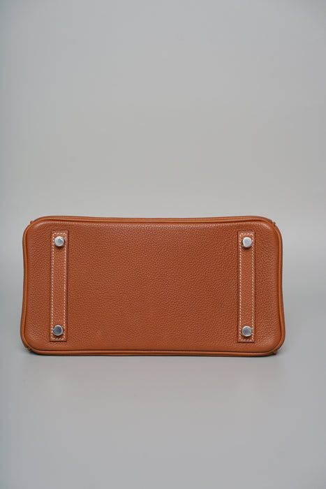 Hermes Birkin 25 in Fauve Barenia Phw