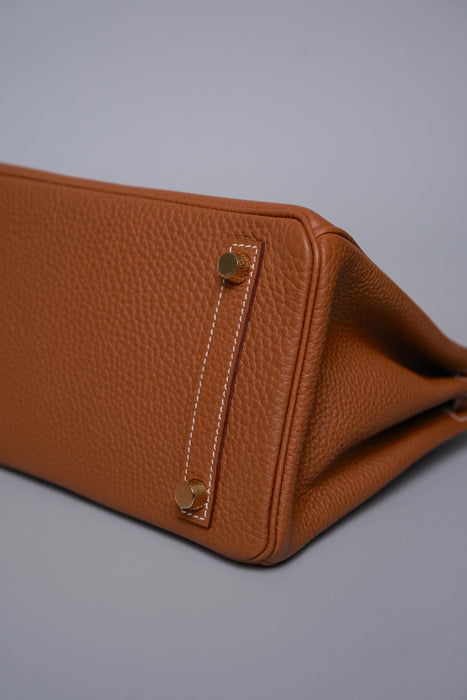 Hermes Birkin 25 in Gold Togo Ghw