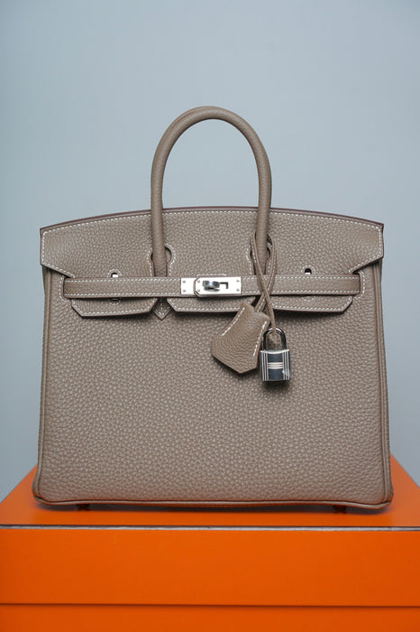 Hermes Birkin 25 in Gris T Togo Phw (Brand New)