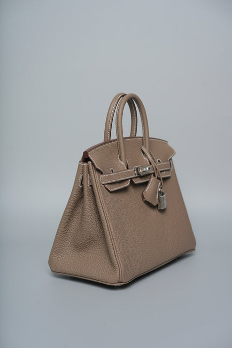 Hermes Birkin 25 in Gris T Togo Phw (Brand New)
