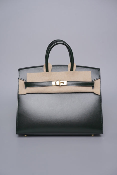 Hermes Birkin 25 Sellier in Vert Fonce Box Ghw (Brand New)