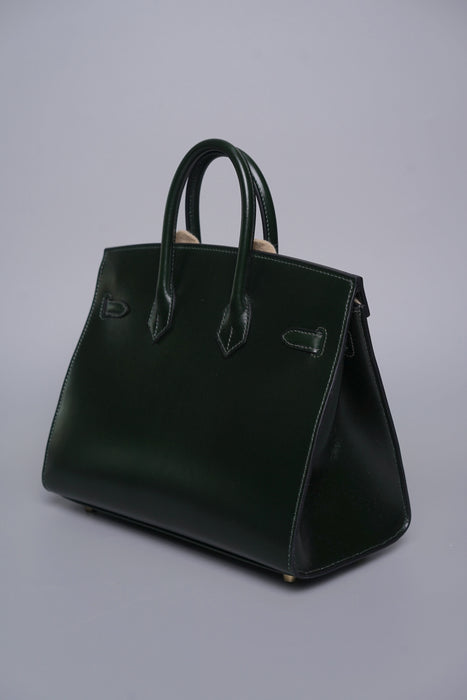 Hermes Birkin 25 Sellier in Vert Fonce Box Ghw (Brand New)