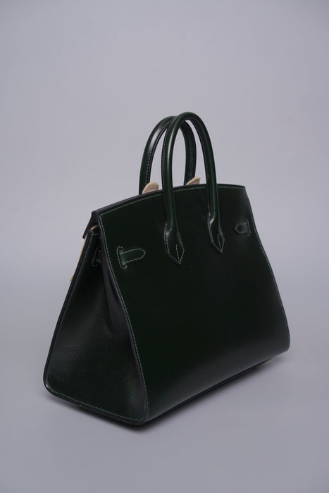 Hermes Birkin 25 Sellier in Vert Fonce Box Ghw (Brand New)