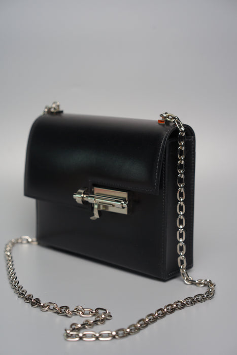 Hermes Mini Verrou in Noir Box Calf Phw