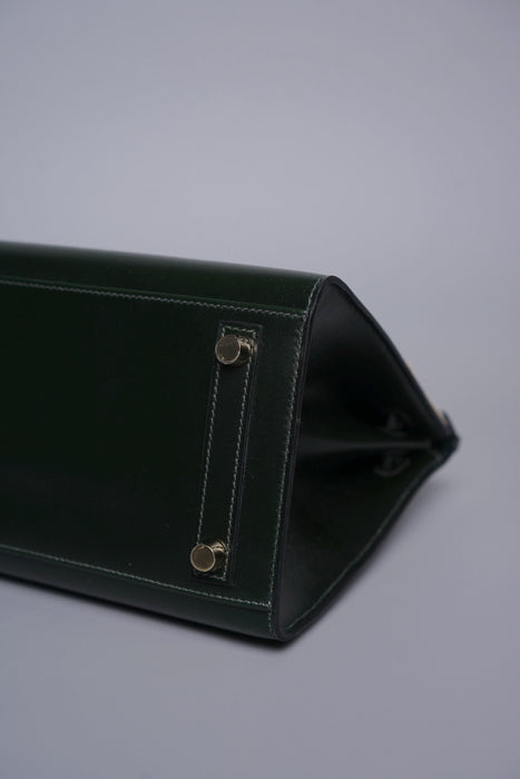 Hermes Birkin 25 Sellier in Vert Fonce Box Ghw (Brand New)