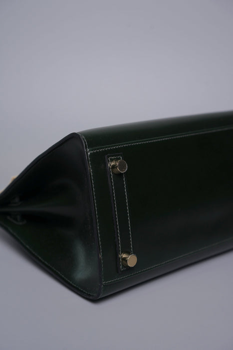 Hermes Birkin 25 Sellier in Vert Fonce Box Ghw (Brand New)