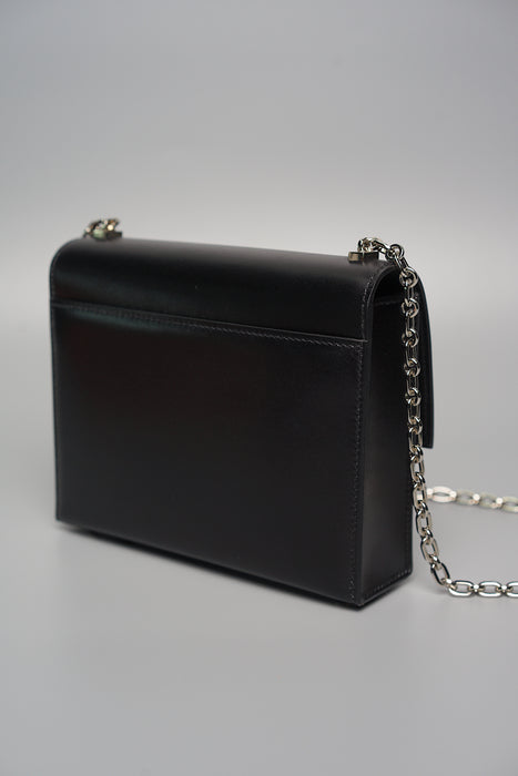 Hermes Mini Verrou in Noir Box Calf Phw