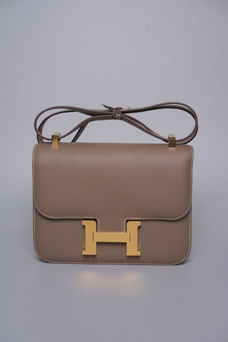 Hermes Constance 24-1 in Etoupe Ghw (Brand New)