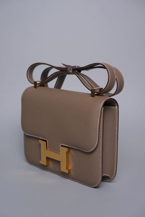 Hermes Constance 24-1 in Etoupe Ghw (Brand New)