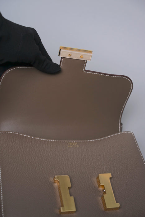 Hermes Constance 24-1 in Etoupe Ghw (Brand New)