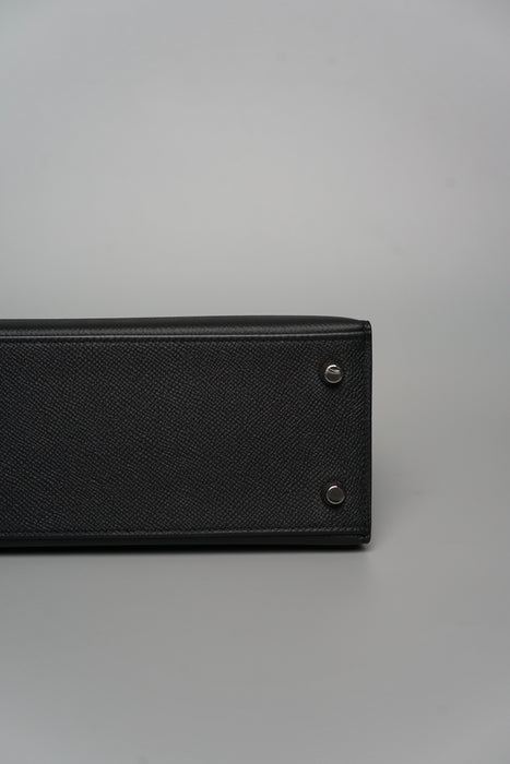 Hermes Kelly 25 Sellier in Noir Phw
