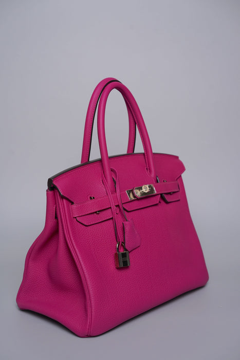 Hermes Birkin 30 in Rose Pourpre Epsom Phw
