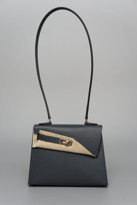 Hermes Kelly Sellier Desordre in Gris Misty Permabrass (Brand New)