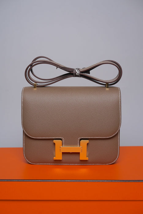 Hermes Constance 18 in Etoupe Epsom Ghw (Brand New)