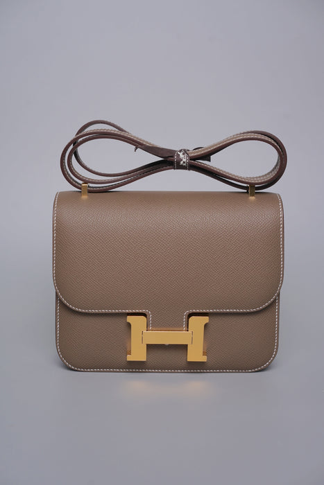 Hermes Constance 18 in Etoupe Epsom Ghw (Brand New)