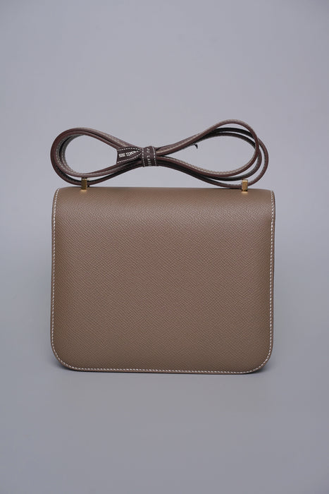 Hermes Constance 18 in Etoupe Epsom Ghw (Brand New)
