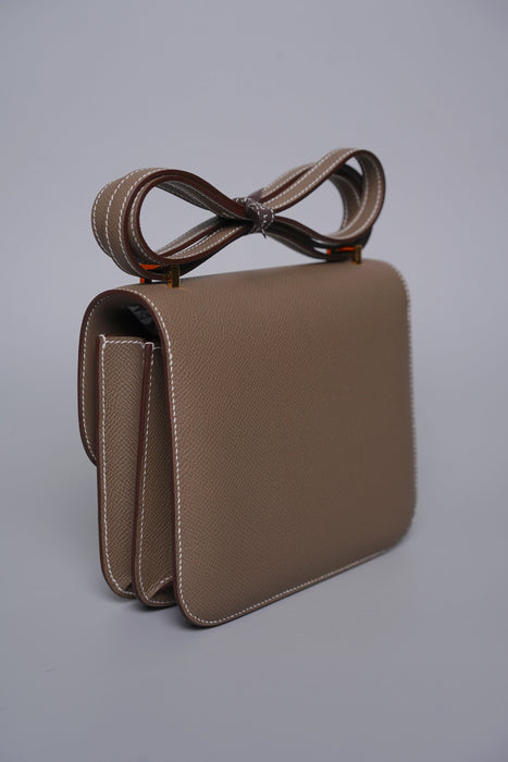 Hermes Constance 18 in Etoupe Epsom Ghw (Brand New)