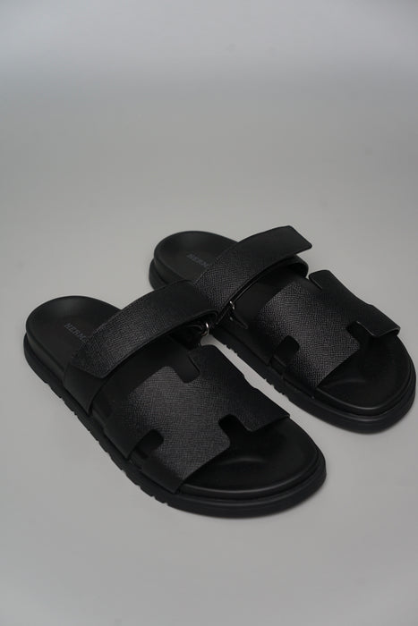 Hermes Chypre Sandal in Noir Size 42 (Brand New)