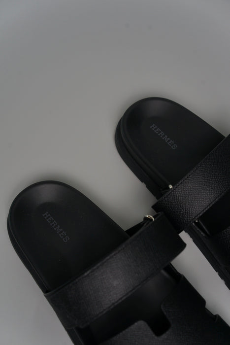 Hermes Chypre Sandal in Noir Size 42 (Brand New)