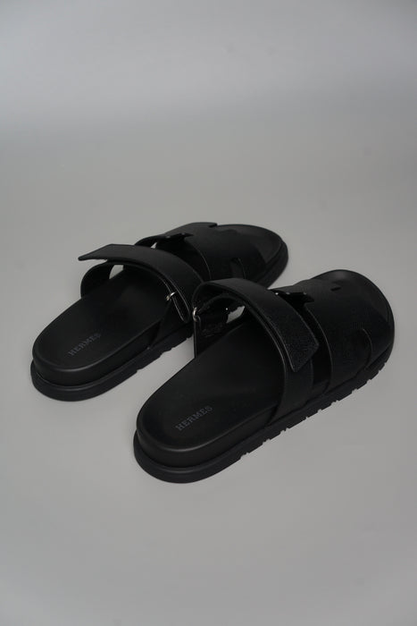 Hermes Chypre Sandal in Noir Size 42 (Brand New)