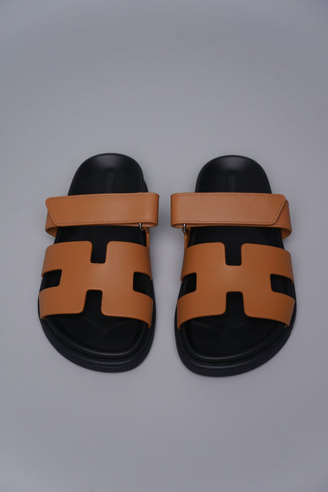 Hermes Chypre Sandal in Tan Size 36 (Brand New)