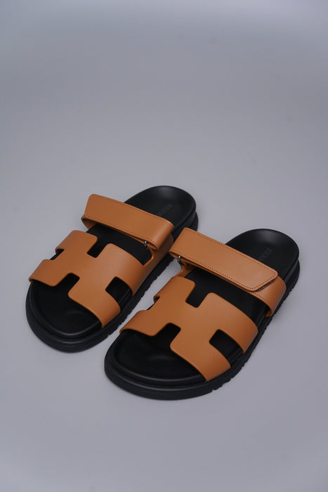Hermes Chypre Sandal in Tan Size 36 (Brand New)